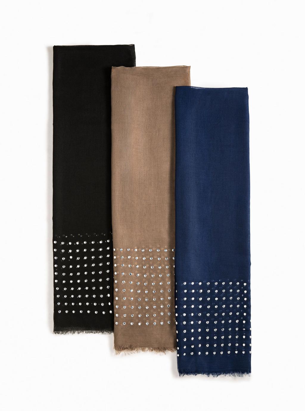 Studded Wool Scarf